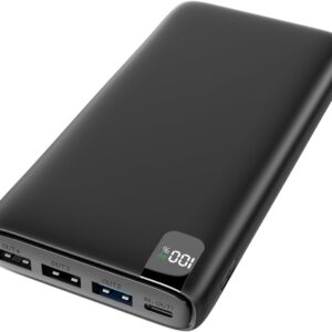 CONXWAN Portable Charger 26800mAh Power Bank 22.5W Fast Charging, 4 USB Outputs PD External Backup Charger Cell Phone USB C Battery Pack Compatible with iPhone Tablets Galaxy Android