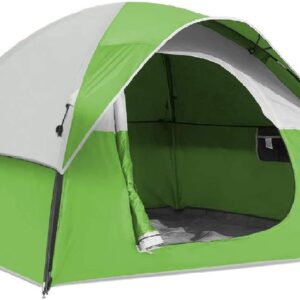 CAMPROS CP 3 Person Tent - Dome Tents for Camping, Waterproof Windproof Backpacking Tent, Easy Set up Small Lightweight Tents, for All Seasons Hiking Beach Outdoor with 3 Mesh Windows