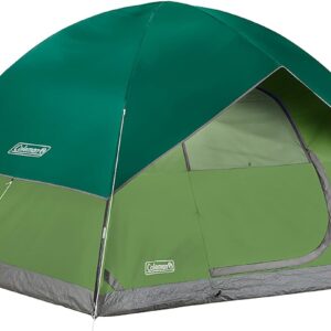 Coleman Sundome Camping Tent, 2/3/4/6 Person Dome Tent with Snag-Free Poles for Easy Setup in Under 10 Mins, Included Rainfly Blocks Wind & Rain, Tent for Camping, Festivals, Backyard, Sleepovers