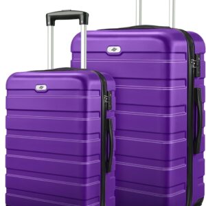 Suitour Luggage Sets 2 piece,Hardside Lightweight Suitcases, 20/24 inch Luggage with Spinner Wheels TSA Lock