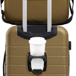 Wrangler Smart Luggage Set with Cup Holder and USB Port, Wood Thrush, 2 Piece