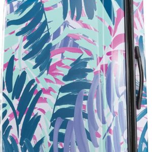 American Tourister Moonlight Hardside Expandable Luggage with Spinner Wheels, Palm Trees, Checked-Large 28-Inch